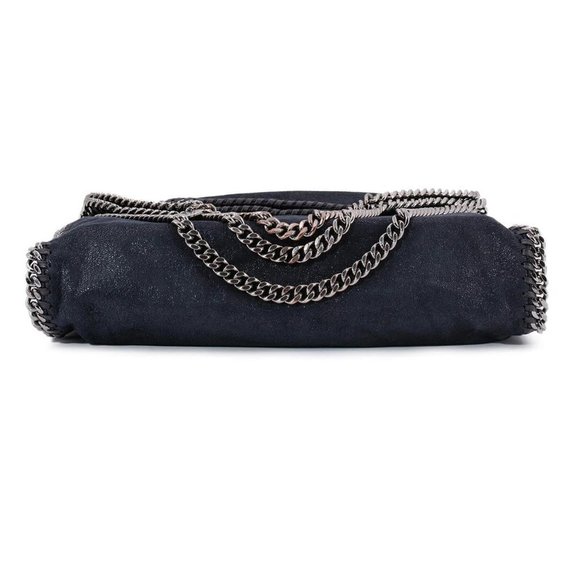 🆕 Authentic Stella McCartney Navy 3 Chain Falabella Tote Bag - Picture 7 of 9